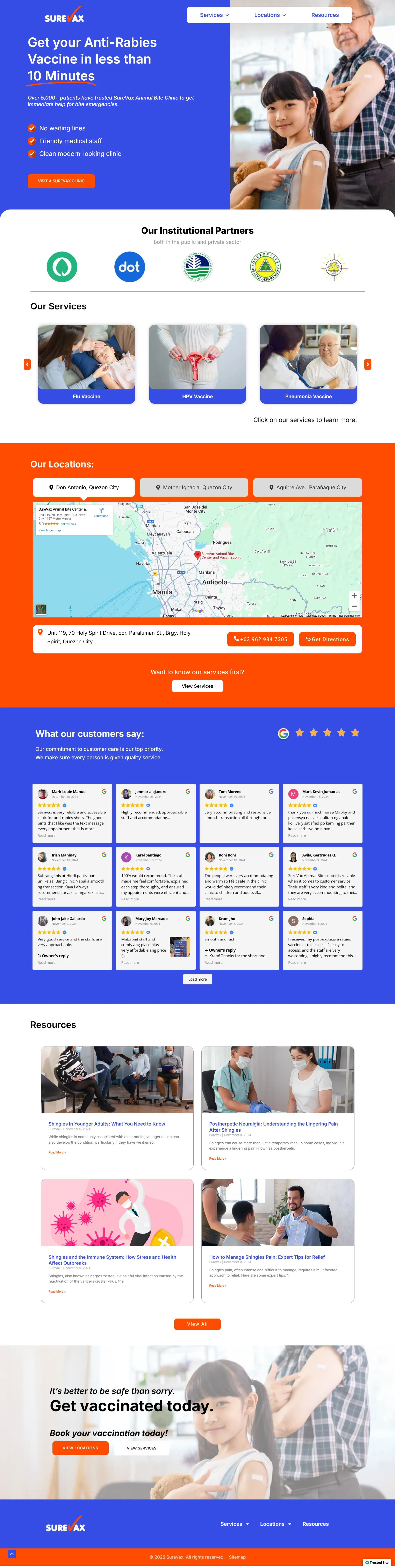 Neil DC | Web Specialist 360 providing web development service for Over 5,000+ patients have trusted SureVax Animal Bite Clinic to get immediate help for bite emergencies.